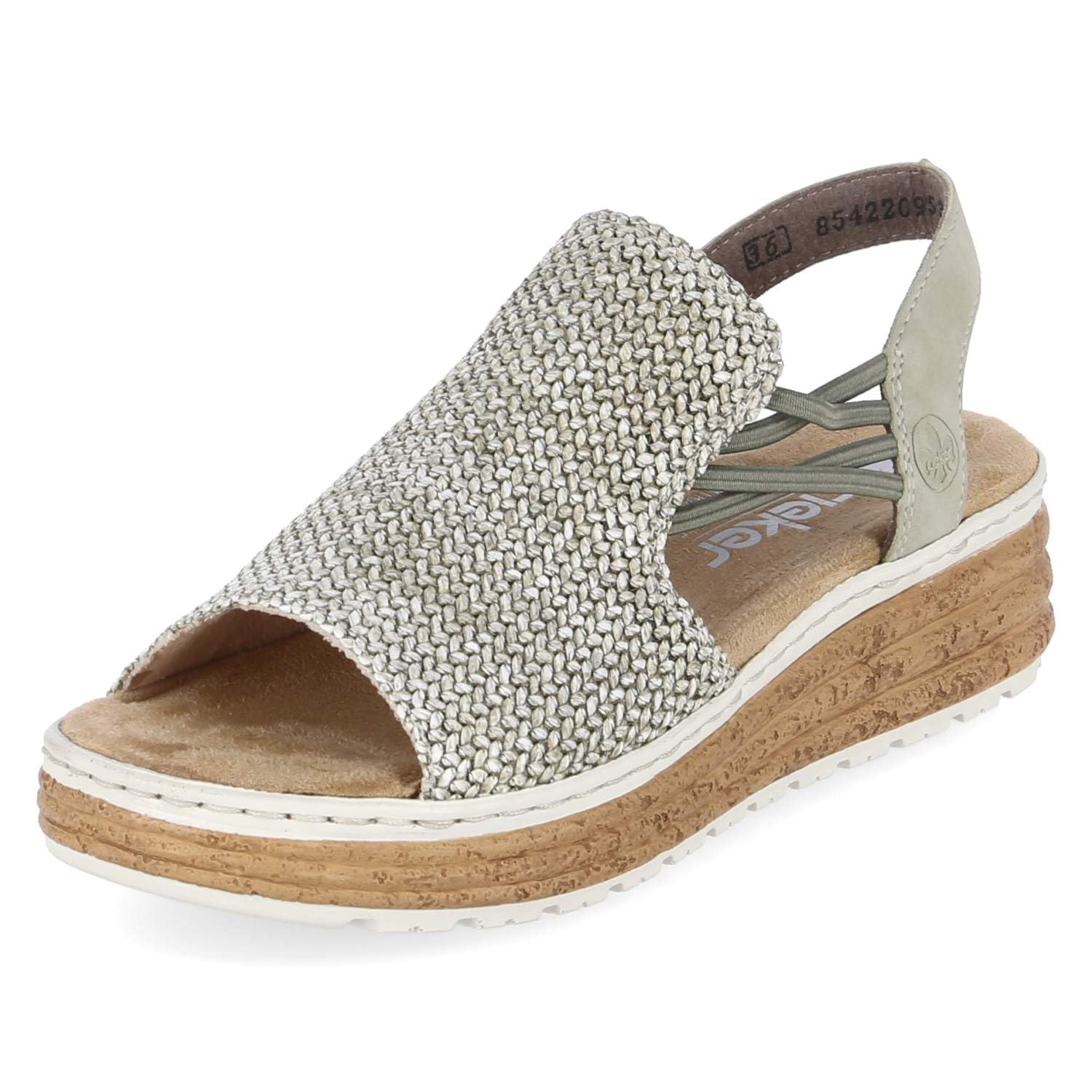Rieker 62741 Sandales compensées Femme