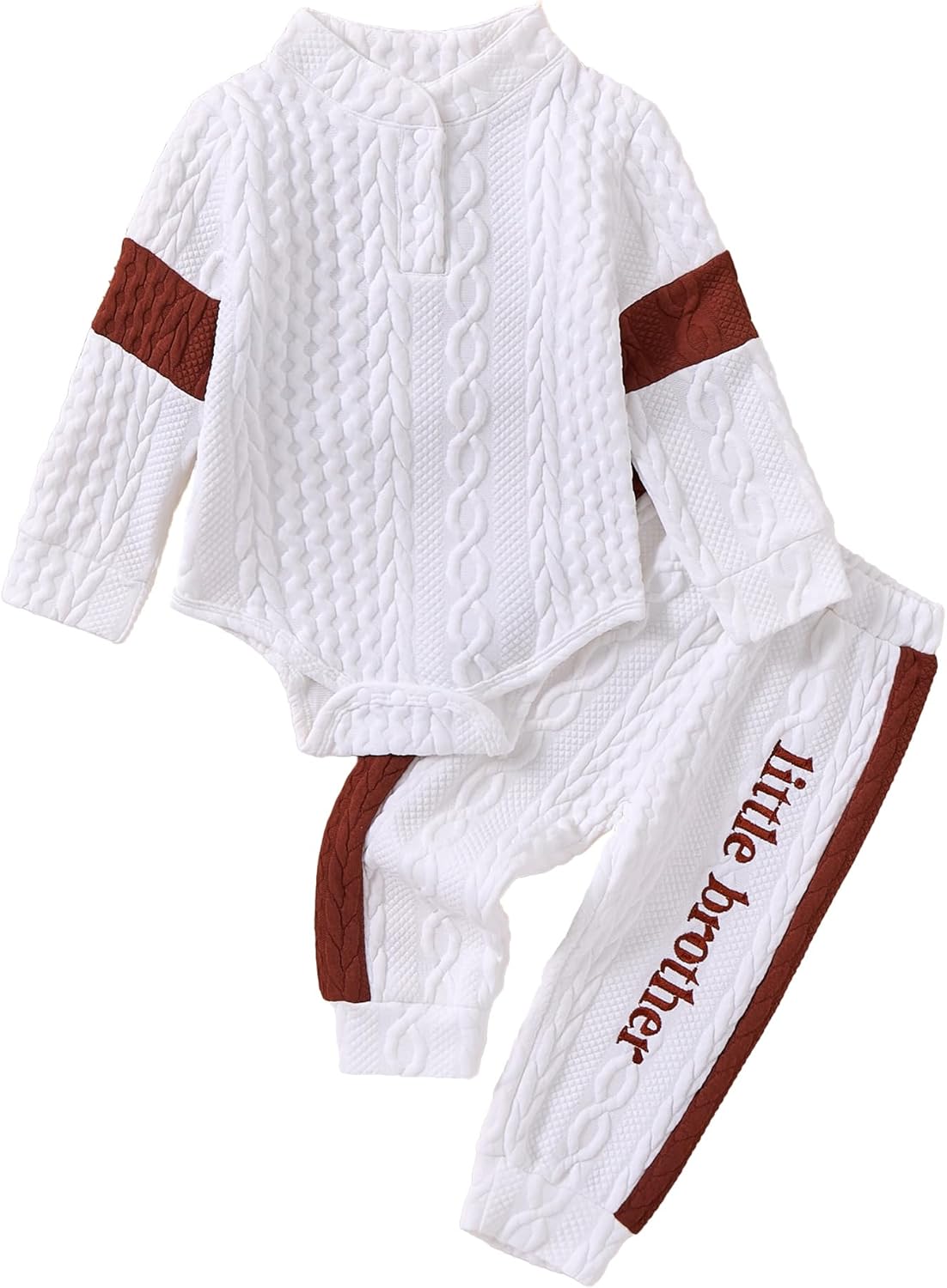 Newborn Boy Outfits Knit Long Sleeve Romper Pants Set Fall Winter Baby Boy Clothes 0 3 6 9 12 Months