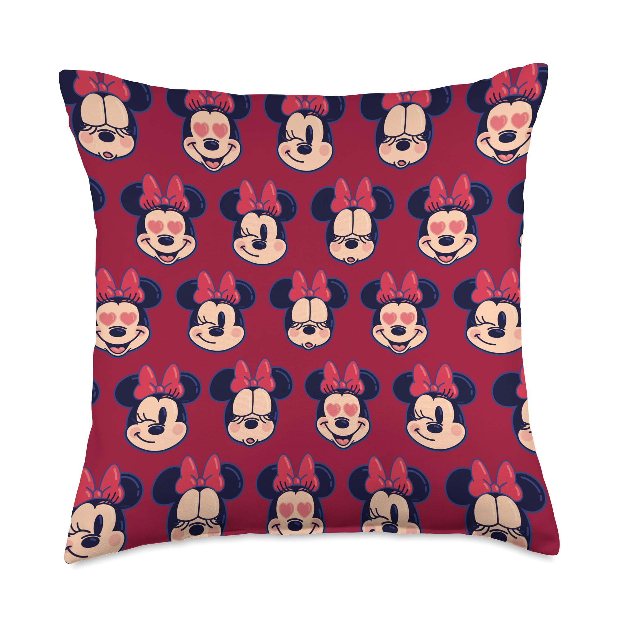 Coussin Minnie Mouse Disney rose 45x45 cm multicolore pour decoration de chambre d'enfant