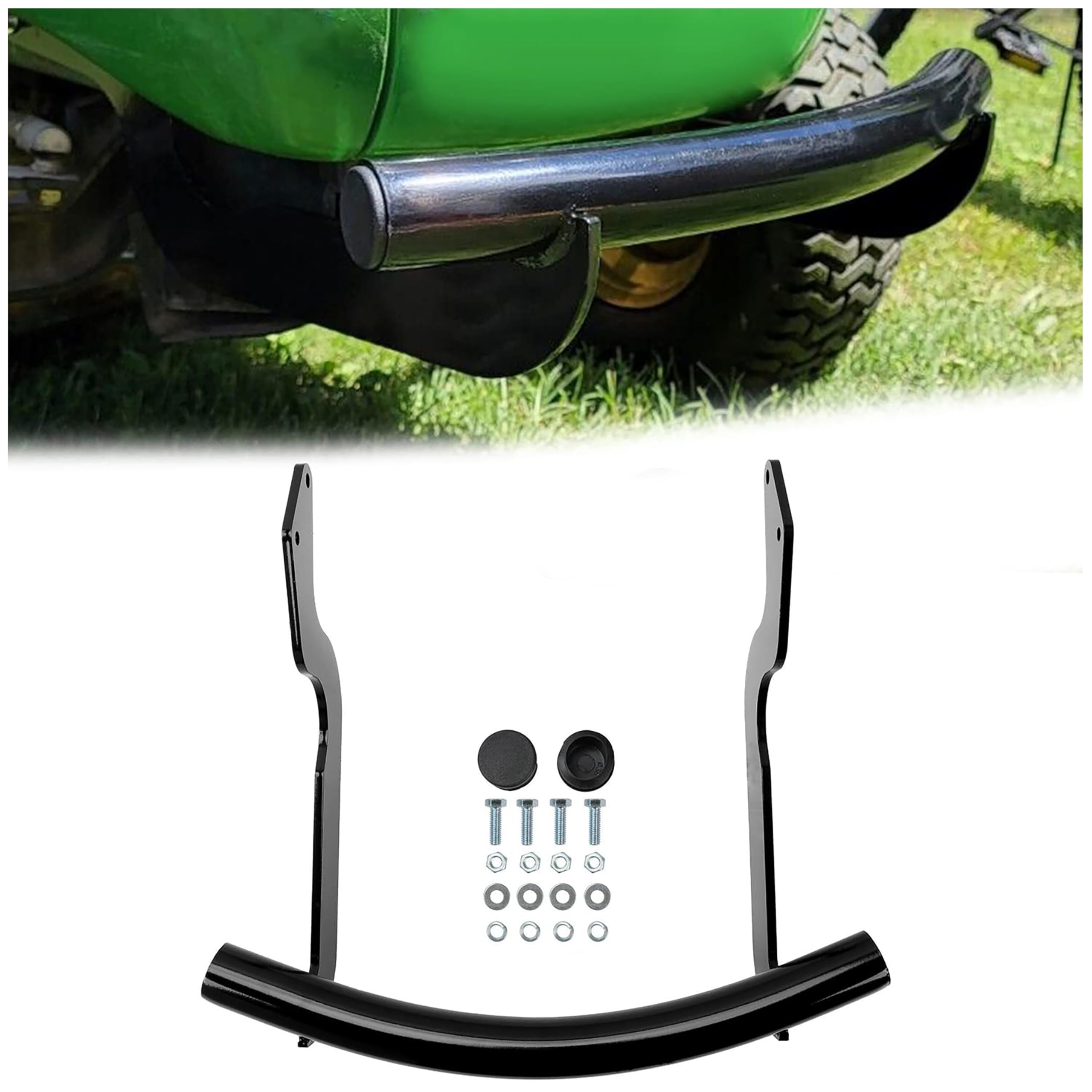 HECASA Front Bumper Bar Brush Guard Compatible with John Deere LT150 LT155 LT160 LT166 LT170 LT180 and LT190