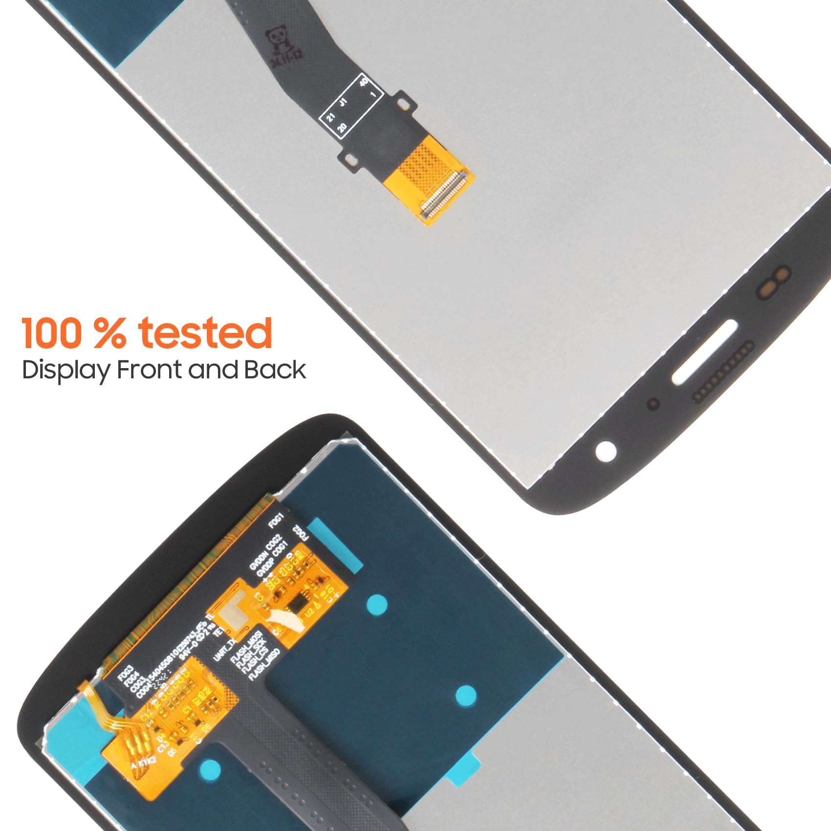 AGCUT LCD Écran pour Zebra TC22 / TC27 Écran de Rechange LCD Display pour Zebra TC22 / TC27 Ecran Replacement Digitizer Touchscreen Tactile Montage Complet avec Réparation Kit