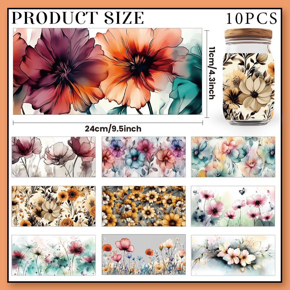GOMAKERER 10 Sheets Transfers Stickers - Image 2