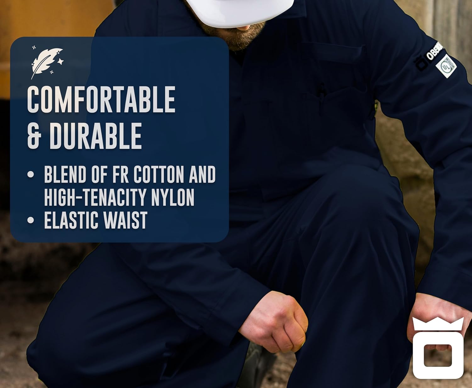 Oberon FR Arc Rated Hi Vis Safety Zip Up Coveralls - Flame Resistant with Reflective Tape - 10 Cal