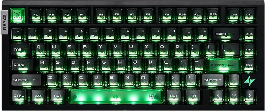 ATK RS7 Air 75% Wired Hall Effect Gaming Keyboard | Rapid Trigger, Adjustable Actuation, 8KHz Polling, Plastic Case, RGB Backlight, 0.08ms Latency, Compatible with PC/Mac
