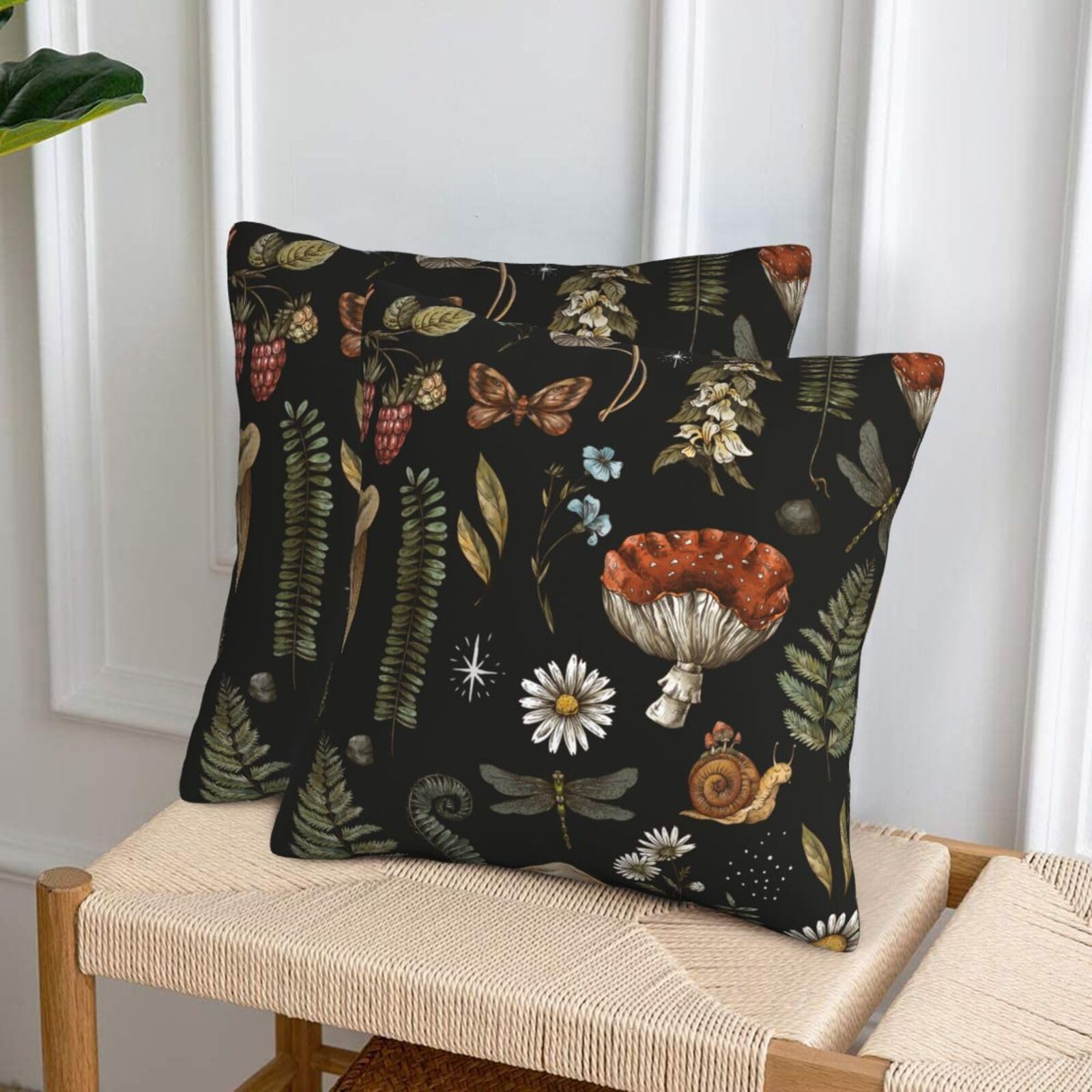 Jejeloiu Set Di 2 Federe Per Cuscini Astratte 40x40 Cm – Morbido Poliestere – Cuscino Divano Soggiorno