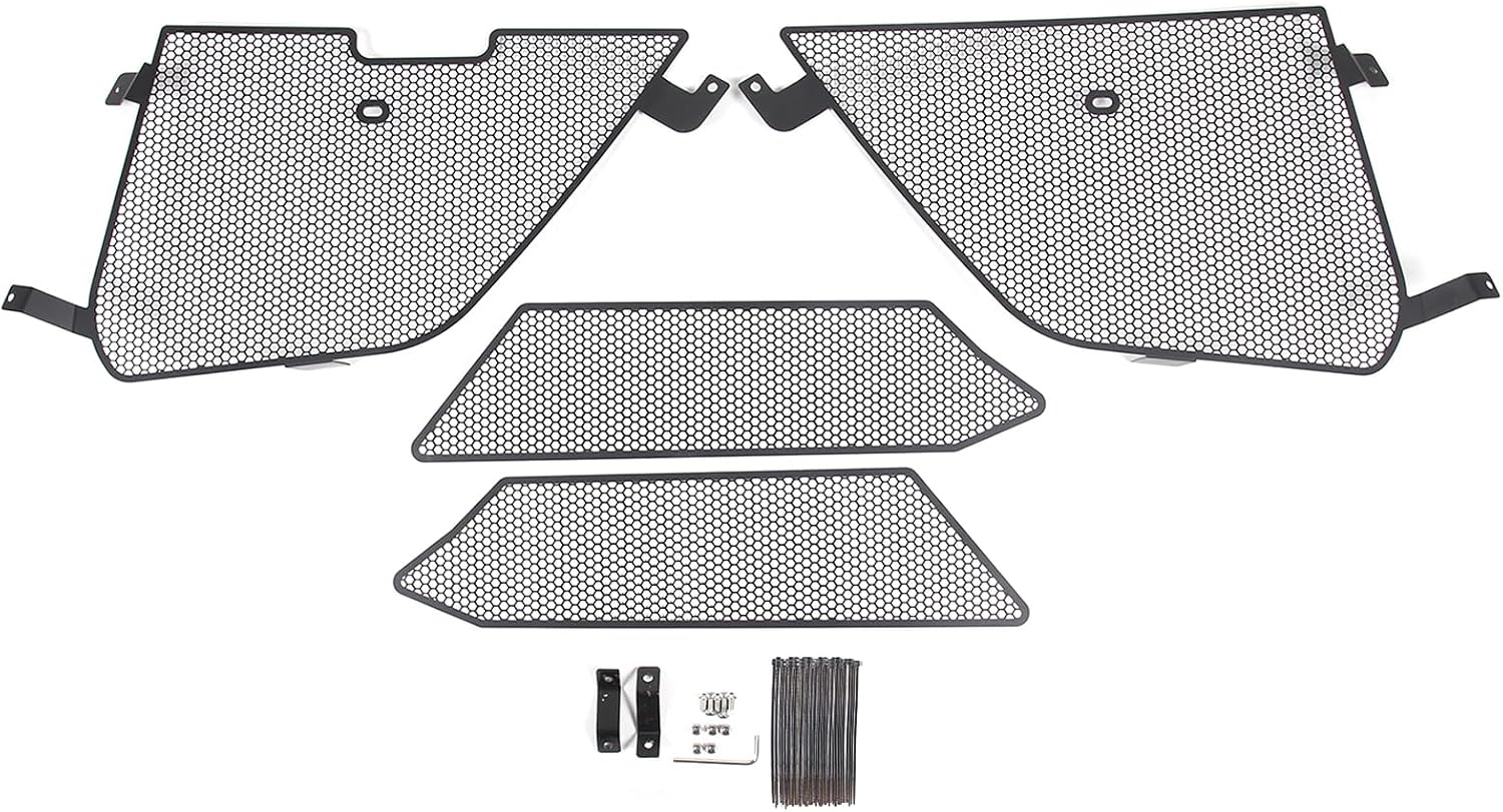 Daeiclru Front Grill Mesh Insert Compatible with Corvette C8 Stingray Z51 Convertible/HTC 2020-2026, Car Radiator Grille Guard Air Inlet Vent Trim Exterior Accessories, 4PCS (Black)