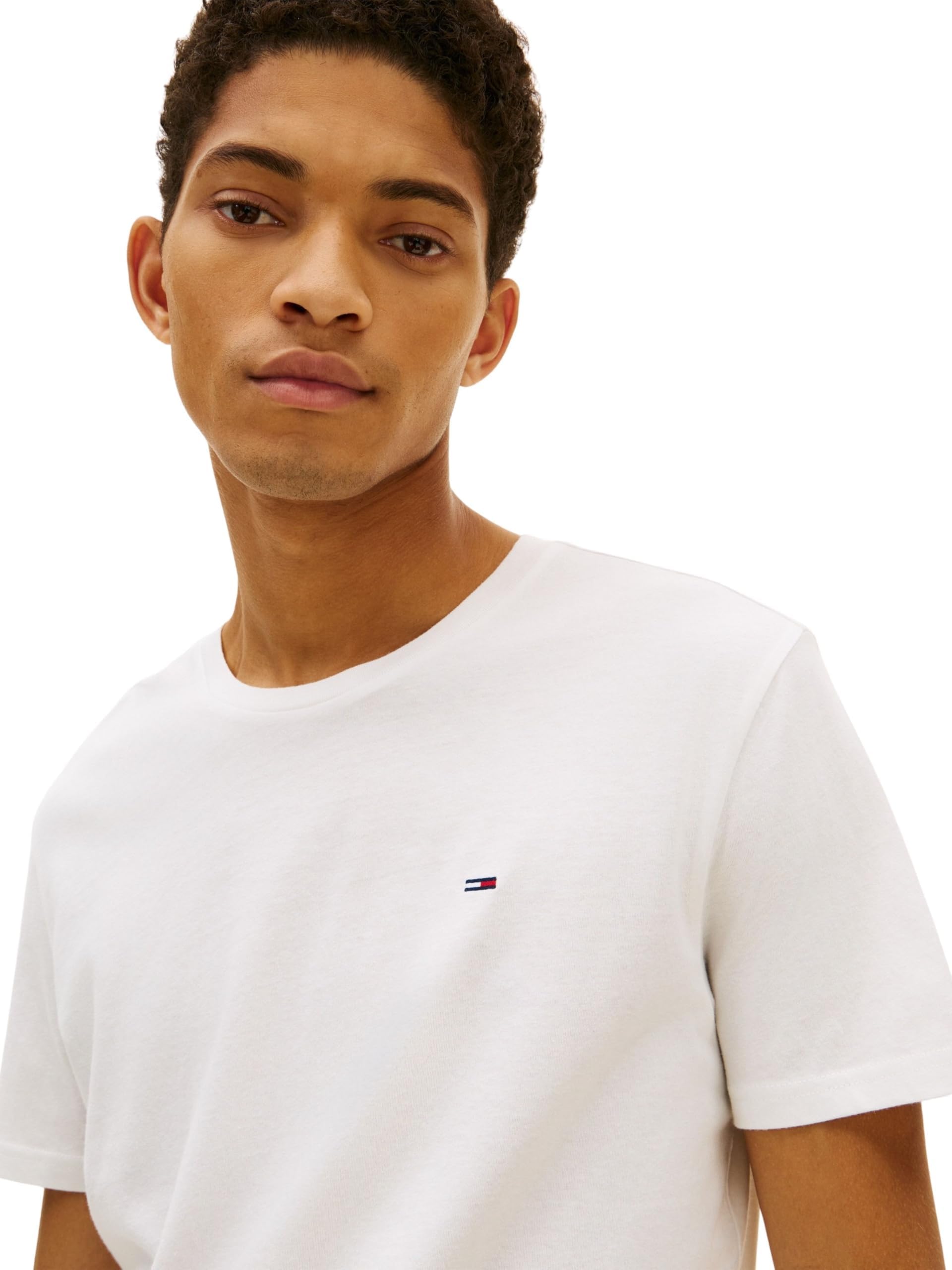 Tommy Jeans Men TJM XSLIM 3PACK Tee EXT Multi (Ecru/Ecru/Ecru) XL