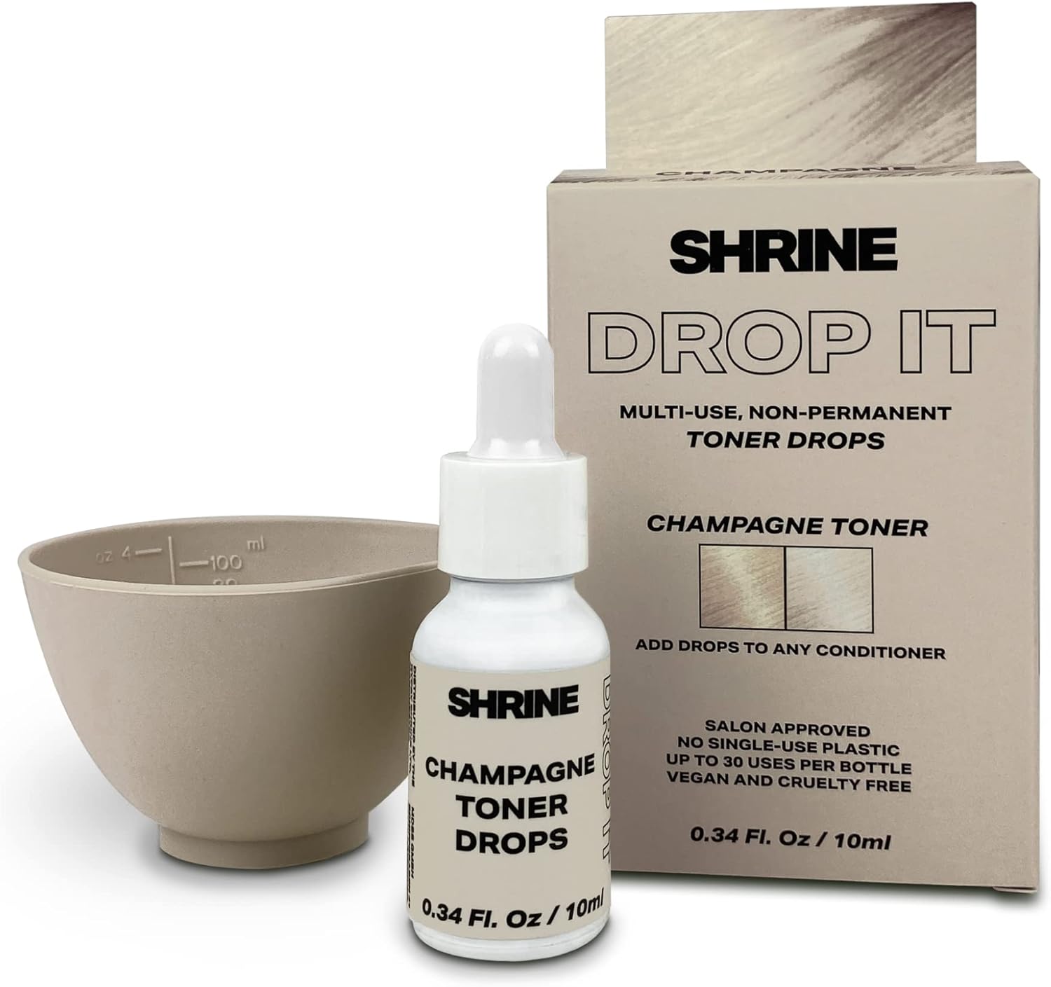Shrine Drop It Hair Toner Temporary Hair Color Rich, Natural Autumn & Winter Shades Semi