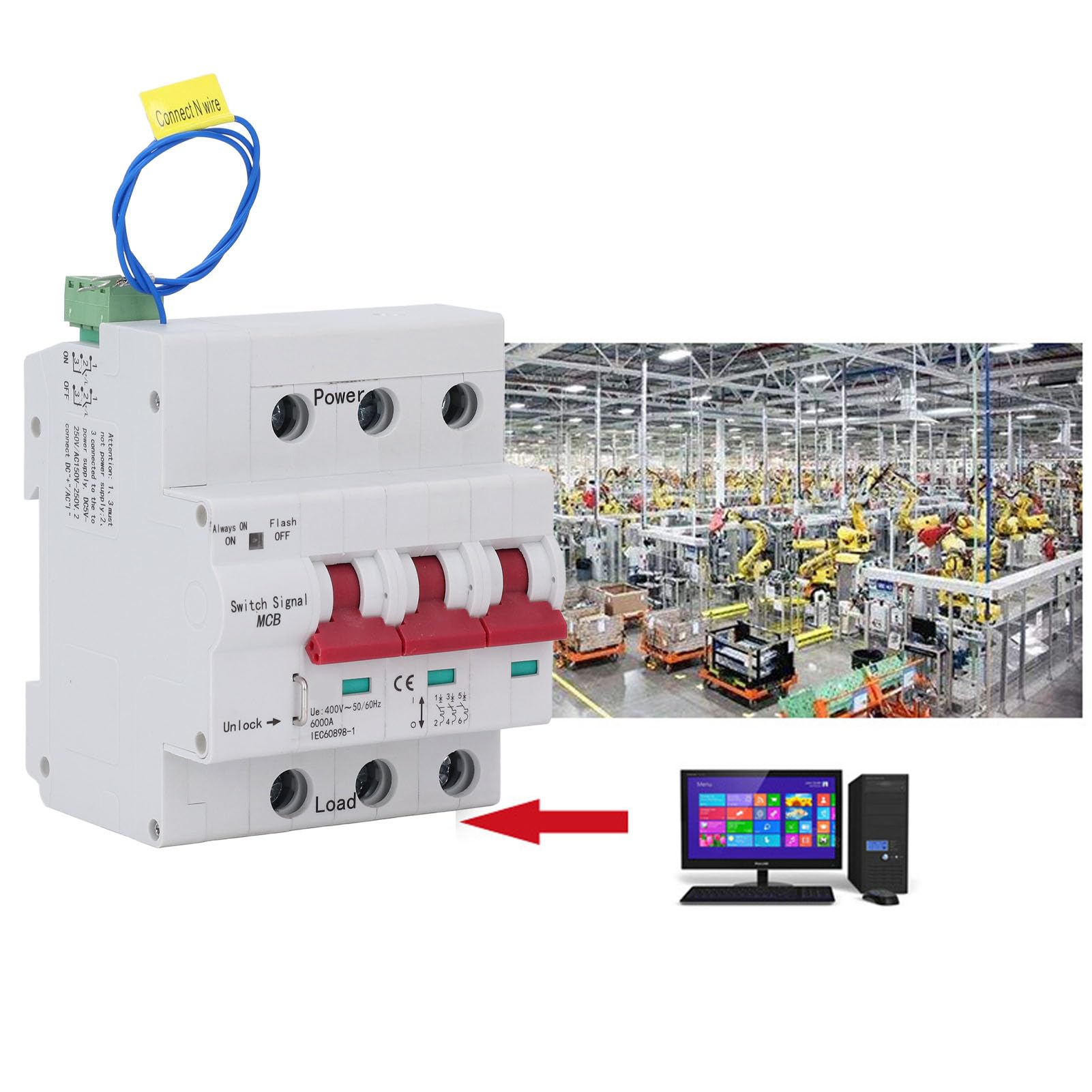 Wyłącznik Nadprądowy 3P 125A AC400V, PC Control, do Sterowania