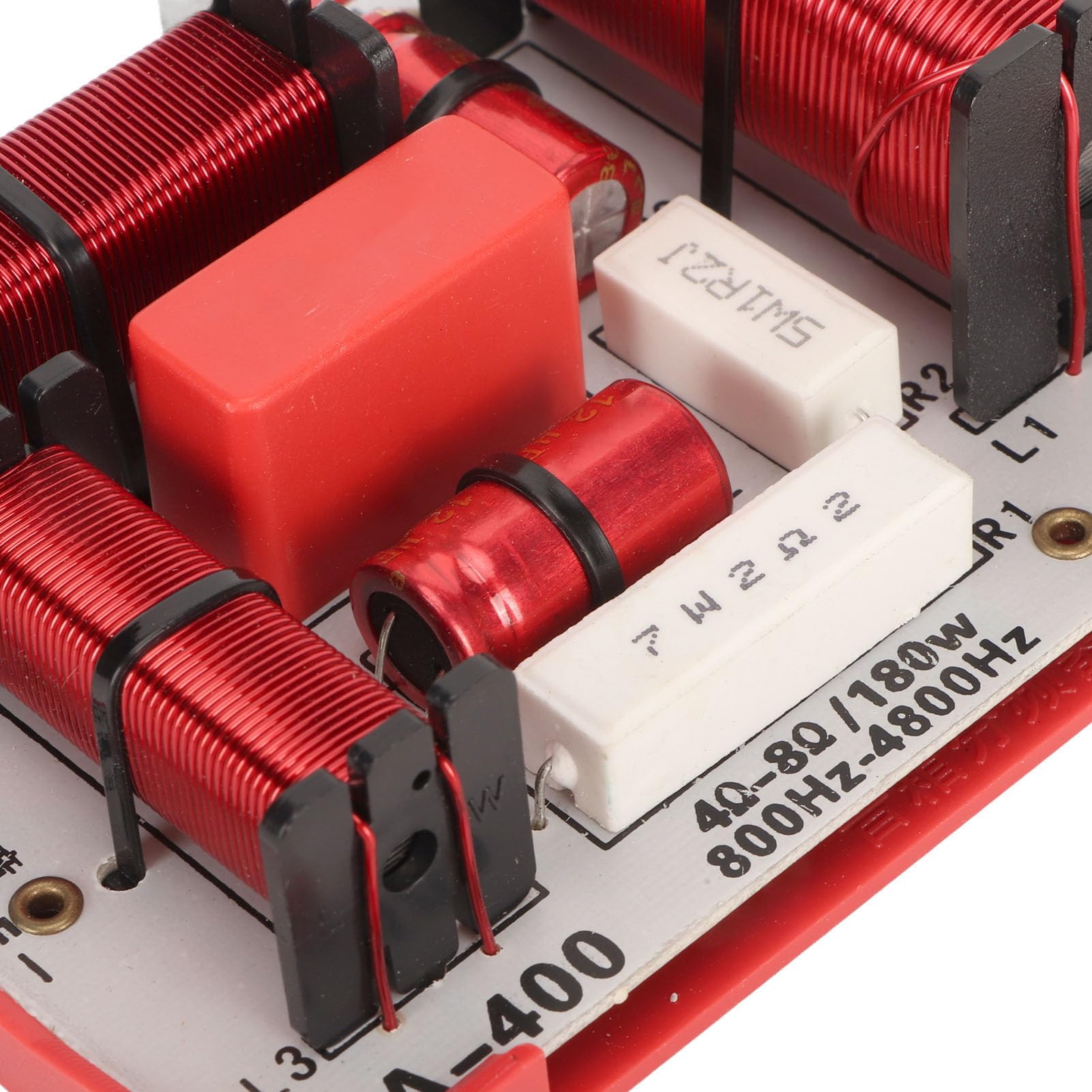 Filtro Crossover a 4 Vie PCB per Altoparlanti KTV 1 Treble 1 Alto 2 Bass Divisore Frequenze 180W Trasmissione Chiara e Segnale Stabile