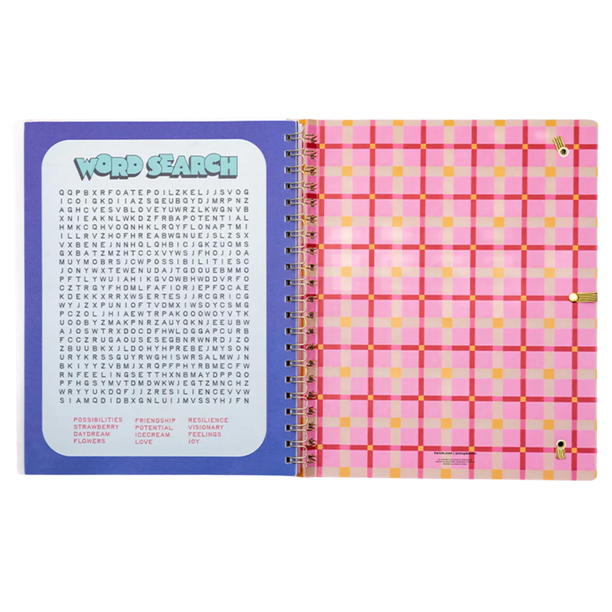 ban.do Agenda settimanale non datata, quaderno a spirale semi-nascosto con adesivi, lista delle cose da fare, diario guidato del benessere, organizer giornaliero per scuola o ufficio (pronto per tutto