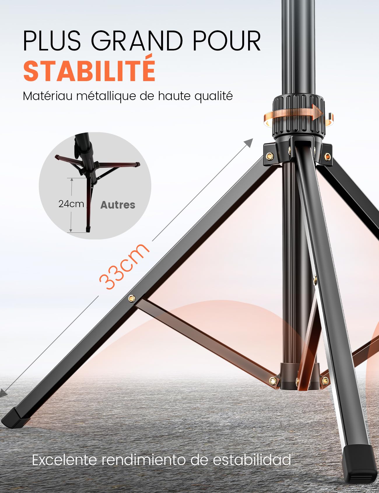 180cm Trepied Smartphone, Extensible Perche a Selfie Trepied Aluminium avec Télécommande sans Fil et Support pour Téléphone Portable, Compatible avec iPhone, Samsung, Appareil Photo et Gopro