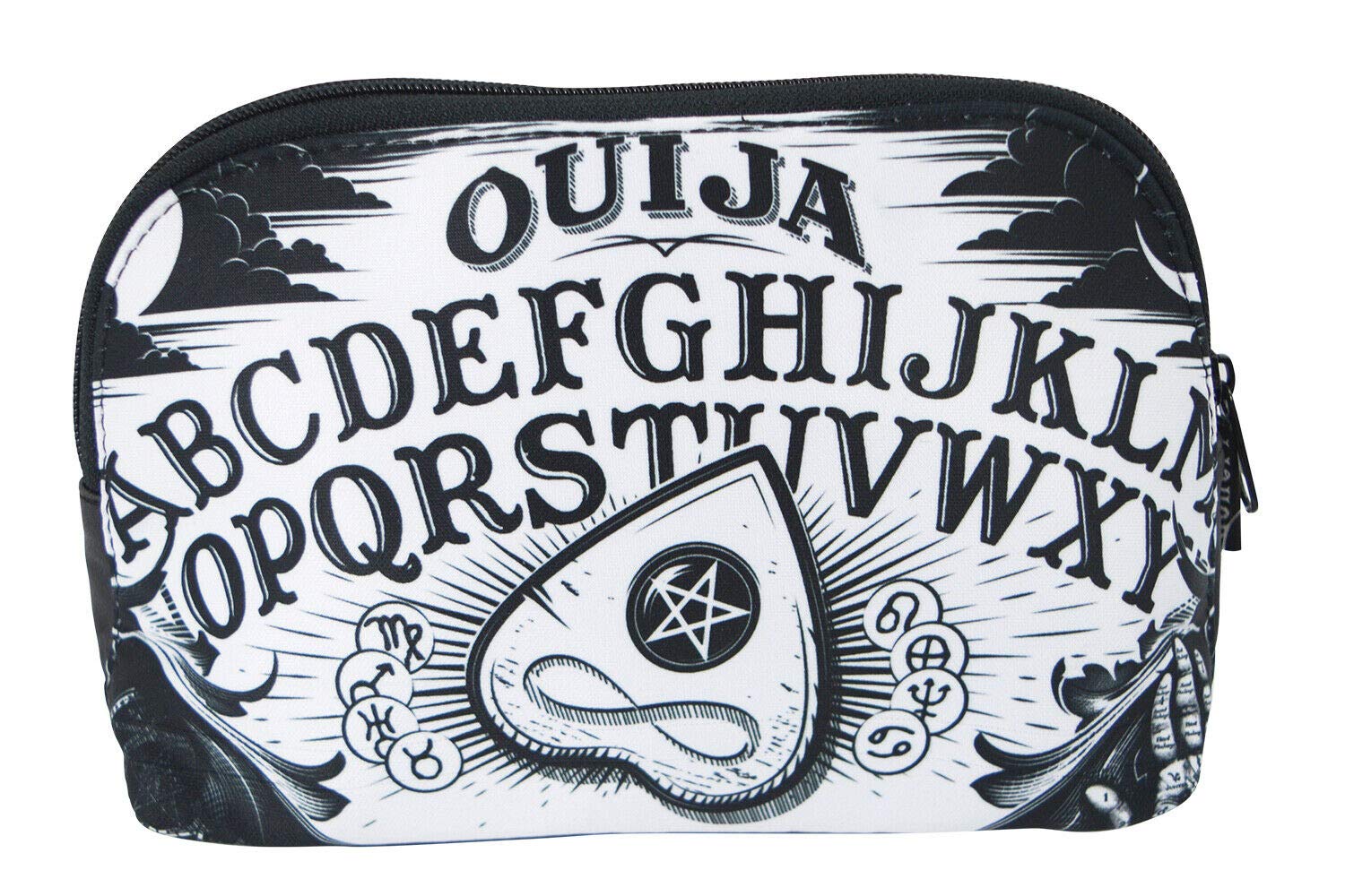Liquorbrand Ouija Board Halloween Goth Unisex Cosmetic Make-up Shave Bag Pouch