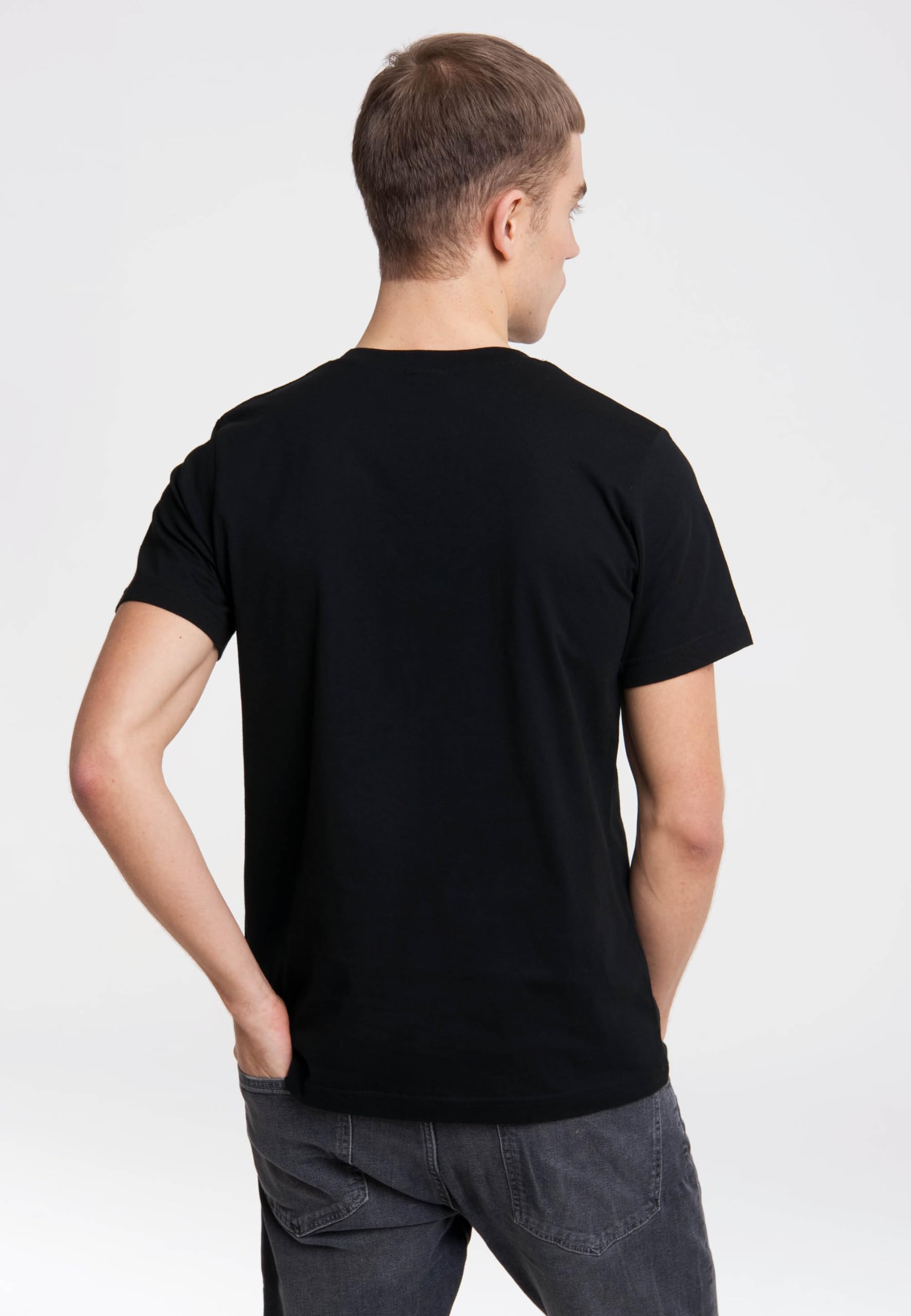 Logoshirt® Louis de Funès Nein! Doch! Ohhh! T-Shirt Damen & Herren | Offiziell lizenziertes Louis de Funes-Merchandise, kultiges Gendarm-Motiv, 100% Baumwolle, hochwertiger Frontprint