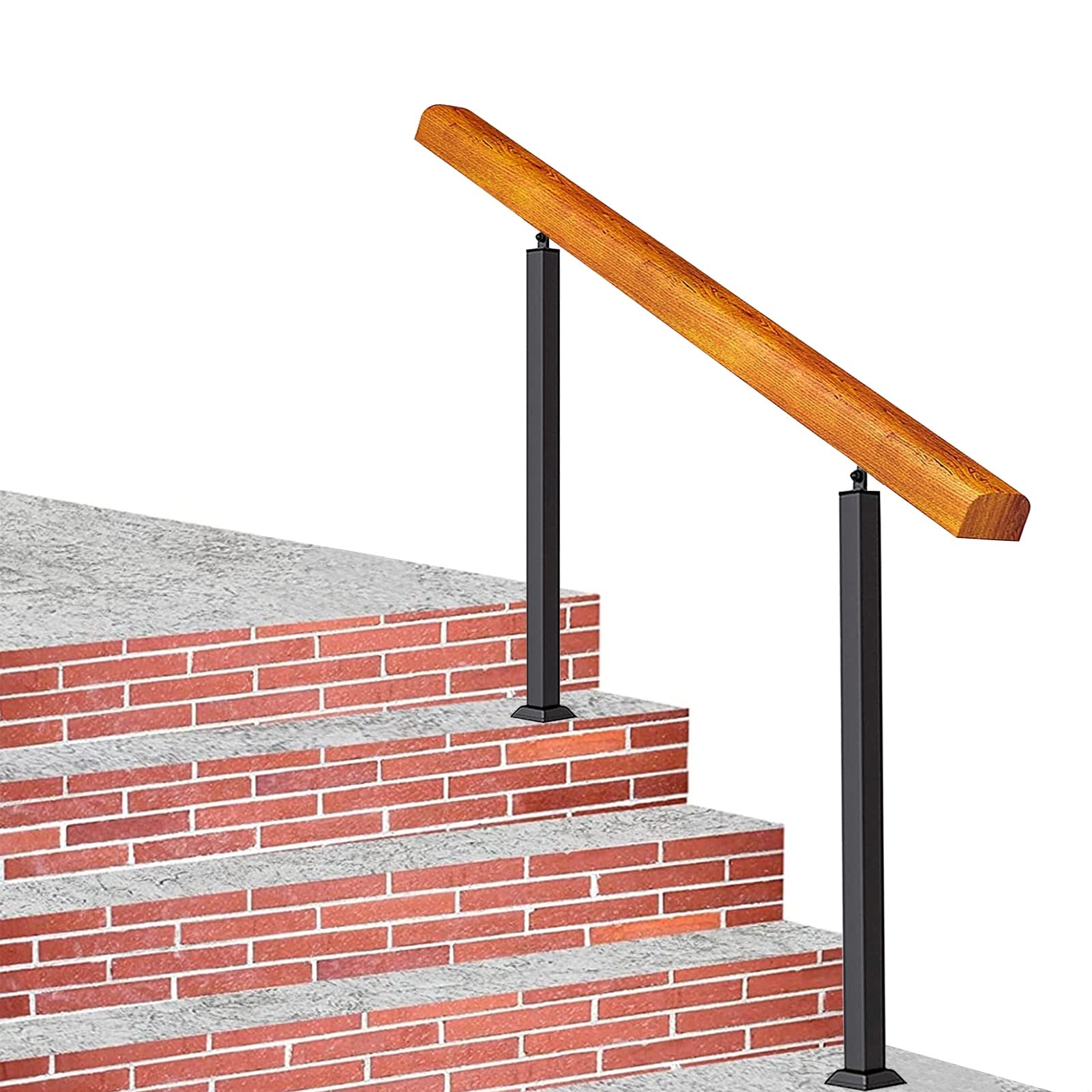 Rampe d'escalier pour marches intérieures et accès jardin au style loft unique