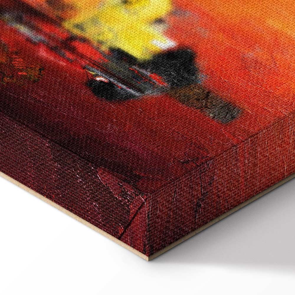 murando - Quadro Fonoassorbente Rosso 120x40 cm 1 Pezzo - Canvas - Quadri Acustici XXL Grandi - Pannelli Fonoassorbenti Decorativi - Decorazione da Parete Soggiorno - Astratti a-A-0360-b-a