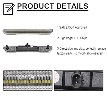 ZJDYDY ライン付き メンテナンス済み Amazon.com: Mynoway White LED Side Marker Lamp Replacement