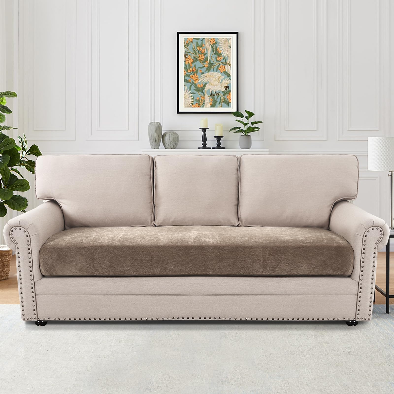 Amazon.com: H.VERSAILTEX Stretch Mixed-Color Chenille Couch Covers