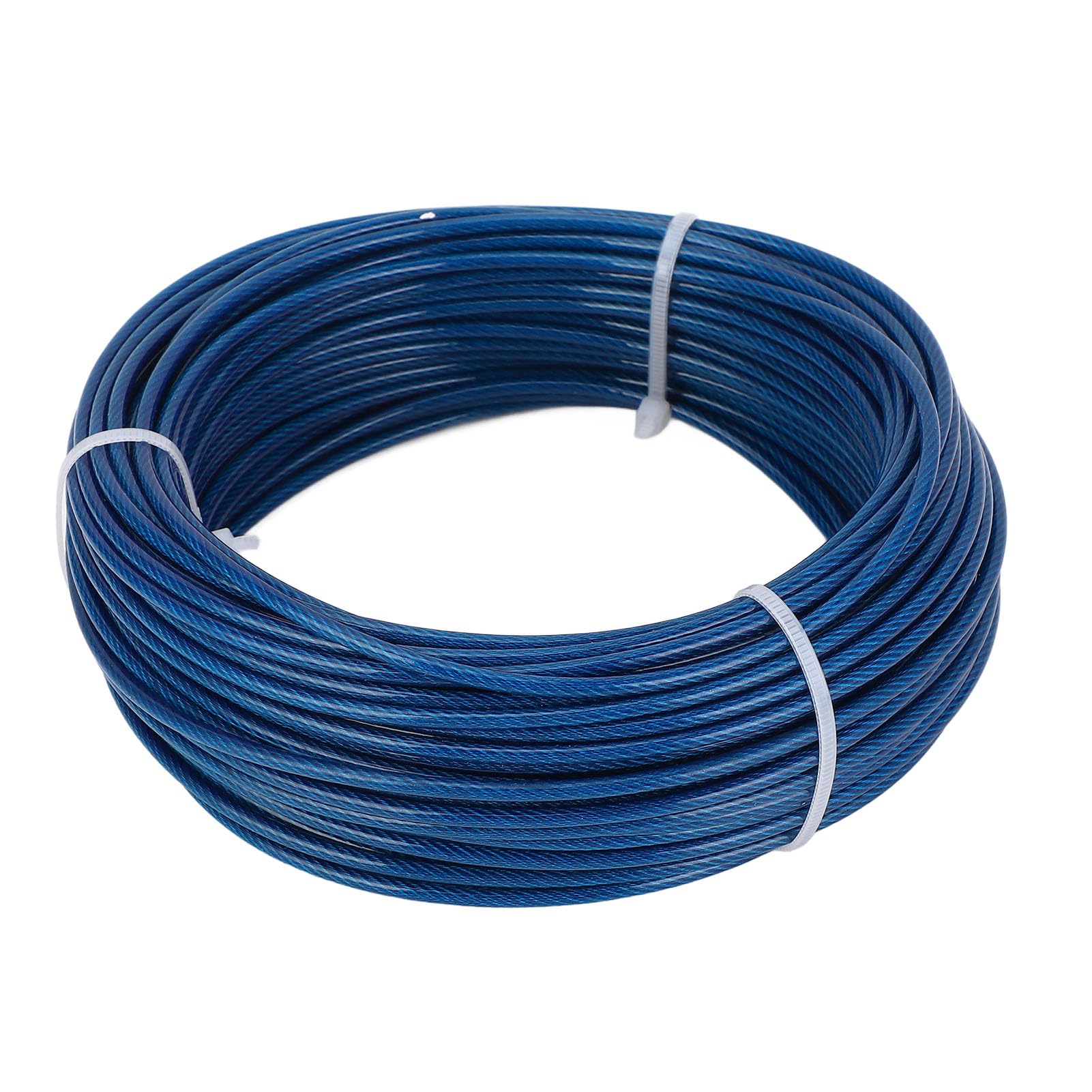 Fafeicy Kit de Enrejado de Alambre 100ft Cable de Acero Recubierto Azul