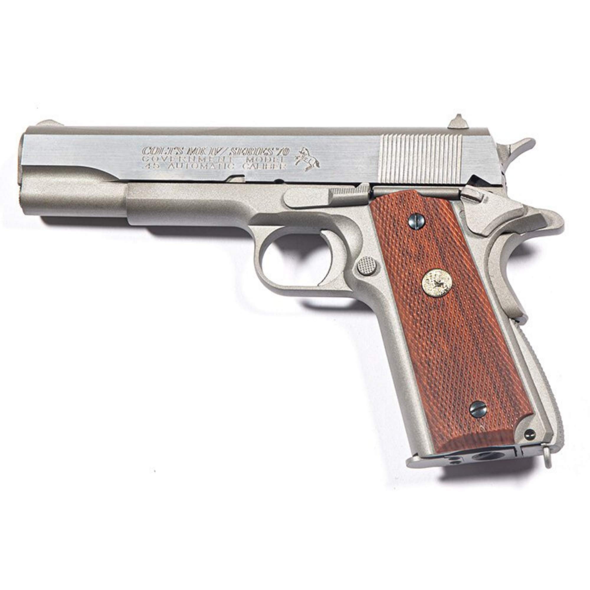 Cybergun Colt M1911 MKIV Serie 70 Co2 GBB Full Metal 6mm Caricatore: 14 Colpi E=0,90 J. Max Colt sku: 180529, Max velocità (Testato con 0,20g) : 344 FPS Lunghezza:21,9 cm