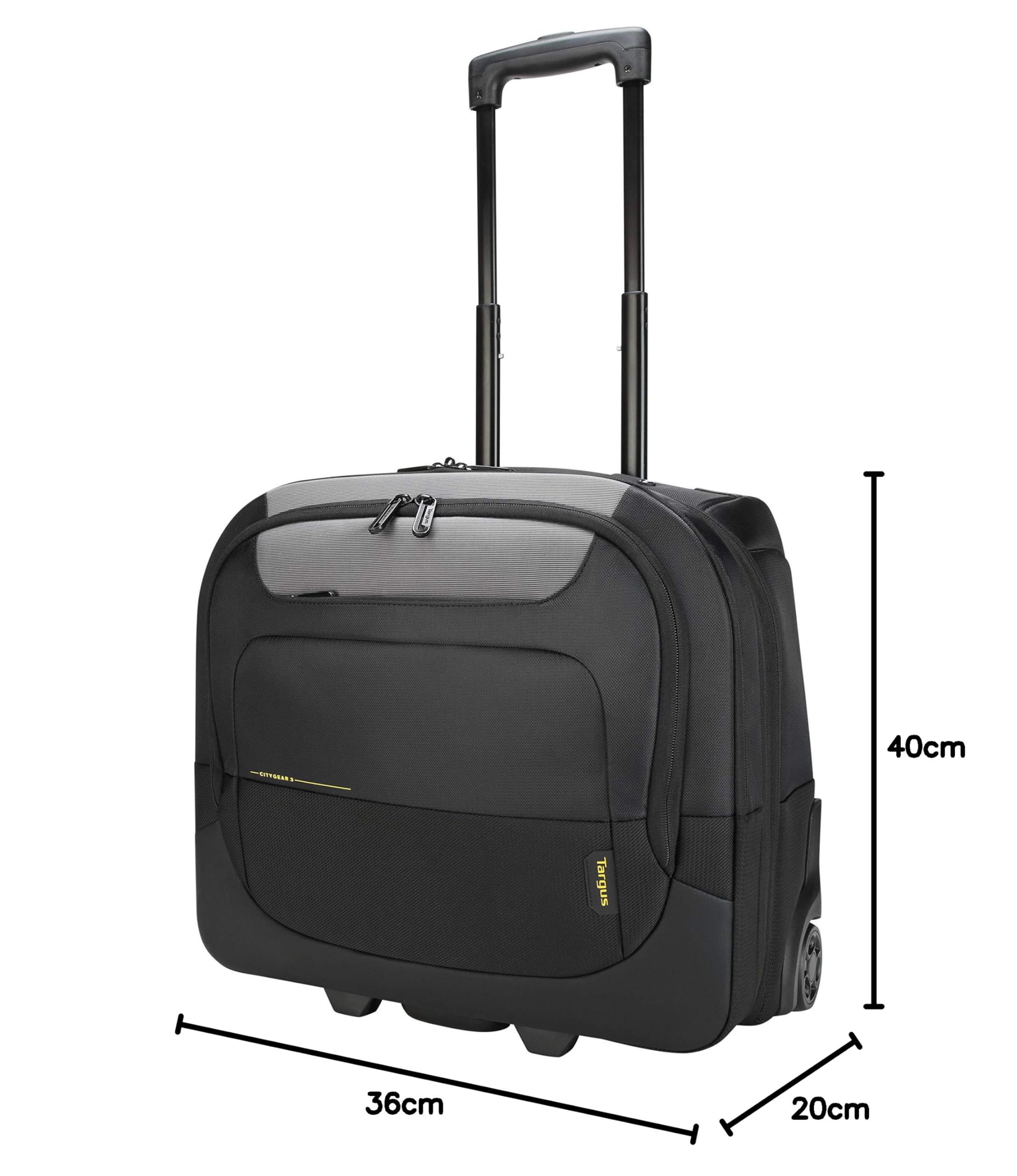Targus TCG717GL Malette à roulettes pour ordinateur portable CityGear 15 à 17,3 pouces Noir