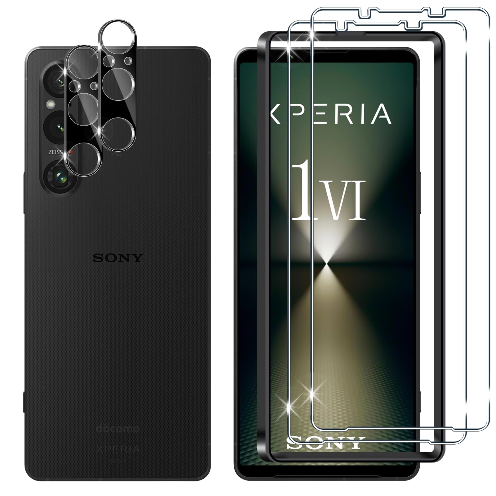 AOKUMA [2 Pezzi Pellicola Vetro Temperato per Sony Xperia 1 VII Pellicola Protezione,Durezza 9H,Antiurto Antigraffio e Anti-impronta