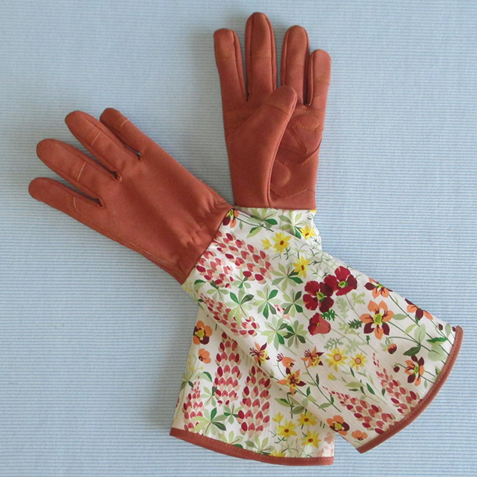 Gartenhandschuhe für Damen und Herren, lang und langlebig, rutschfest, atmungsaktiv, dorn- und durchstichfest, 42 cm Länge, Gartenarbeit im Freien