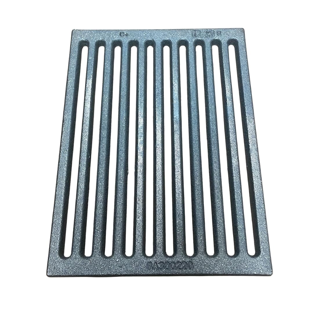 Griglia in Ghisa Caduta Cenere per Camini, Stufe a Legna e Focolari – 30x22 cm – Cod. GA300220 Rettangolare per Aerazione e Raccolta Cenere