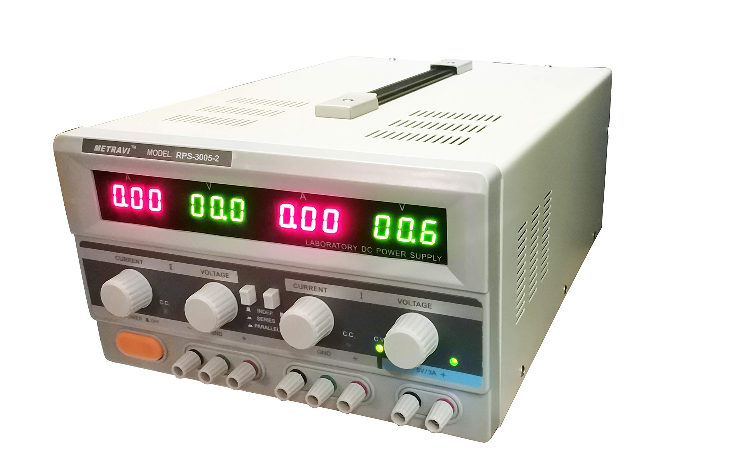 Metravi RPS-3005-2 DC Regulated Power Supply - Dual Output with Backlit LCD Display of Variable 0-30V / 0-5A DC (B07SRZ1L1W) Amazon Price History, Amazon Price Tracker