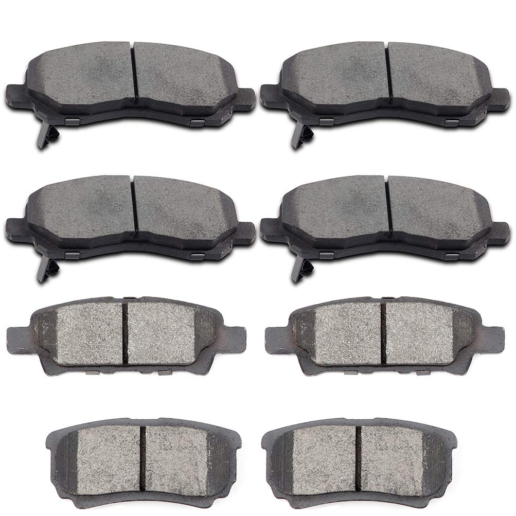 Photo 1 of SCITOO Ceramic Front Rear Disc Brake Pad Set fit for Dodge Avenger Caliber, for Jeep Compass Patriot, for Mitsubishi Lancer Outlander Sport