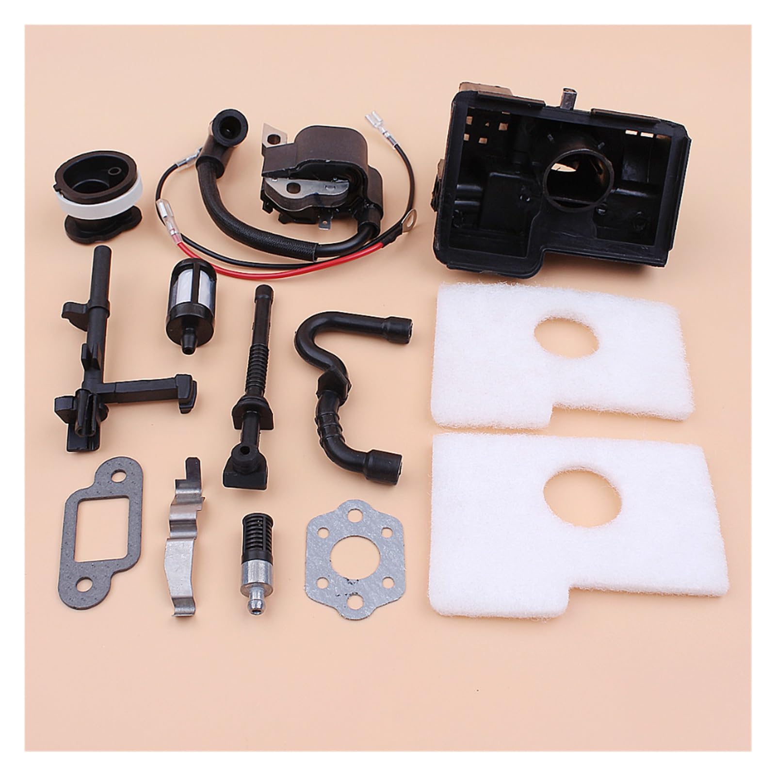Módulo de bobina de encendido Colector de admisión de filtro de aire apto for STIHL MS180 MS170 MS 180 170 018 017 Repuestos de sierras de cadena de motosierra de gasolina
