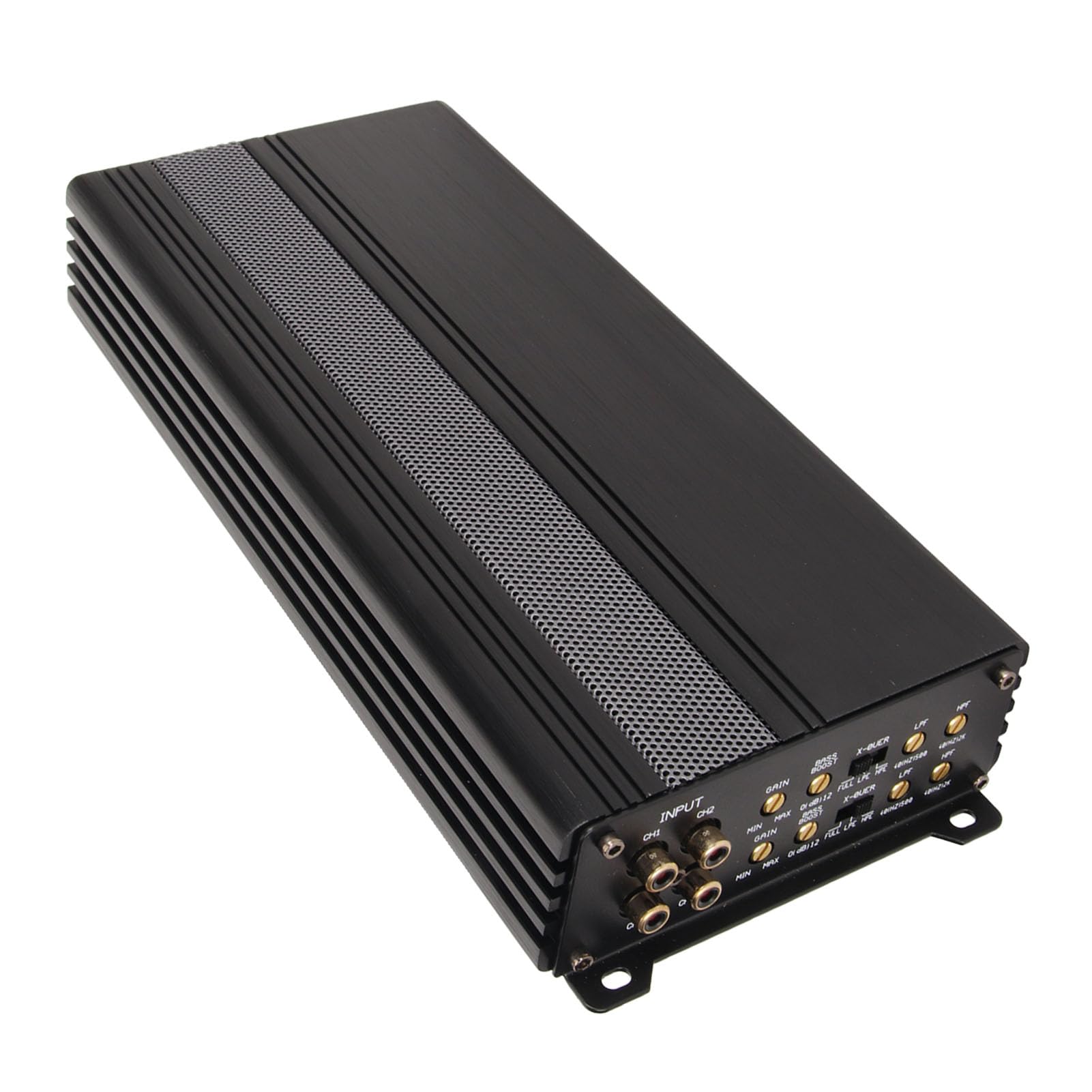 Amplificador de Coche de 4 Canales Clase AB de Alta Potencia 280W X 2 Amplificador de Potencia Puenteable de 12V para Mejorar el de Sonido del Coche