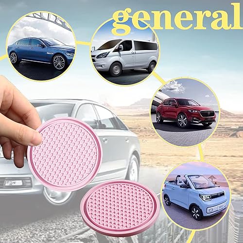 Miniatura 5 de gunhunt Posavasos Fijos Impermeables de Panal de Abeja de 4 Piezas para Té, Inserto Portavasos Antideslizante de PVC de 2.75 Pulgadas, Universal