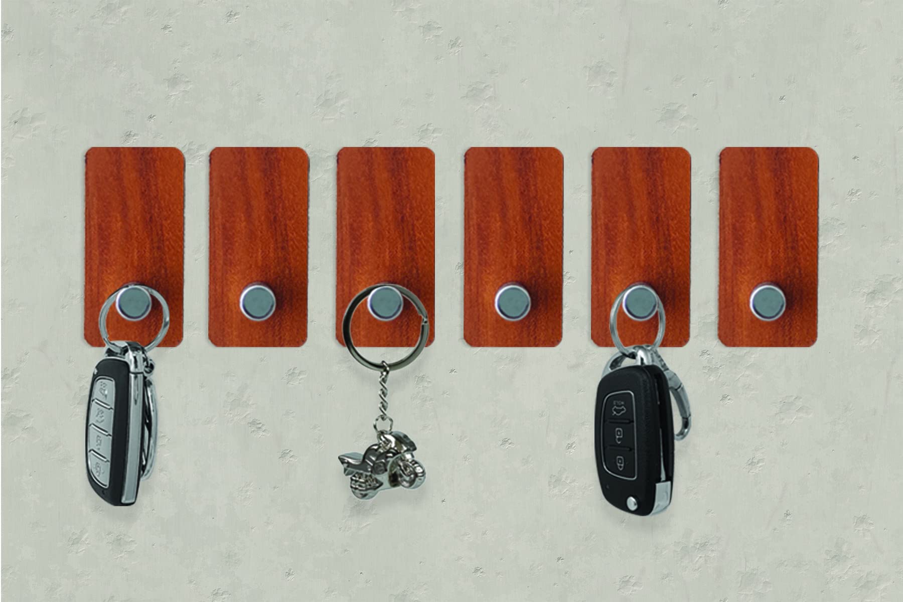 Zenovia Acrylic Key Holders - Adhesive Wall Hooks -11