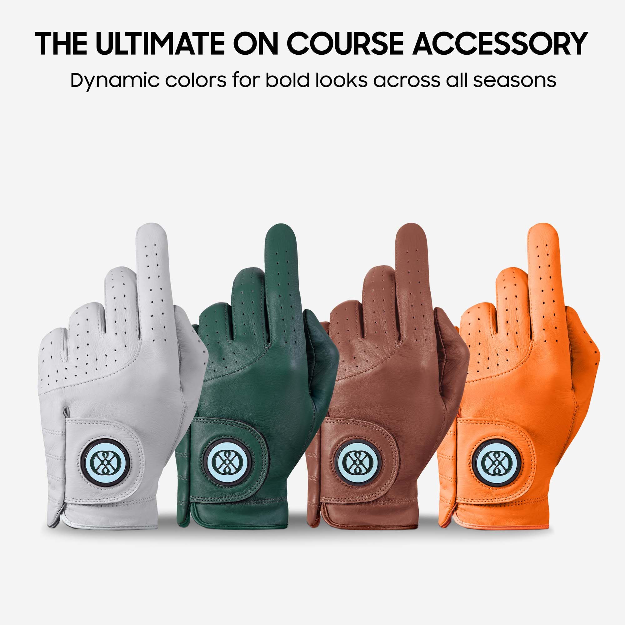 Clapley - Guanto da golf da donna, in pelle Cabretta di alta qualità, con marcatore magnetico per palline, design traspirante, elastico