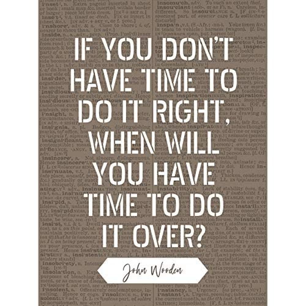 Artery8 Quote John Wooden Do It Right Basketball Coach Unframed Art Print Poster Wall Decor 12x16 inch