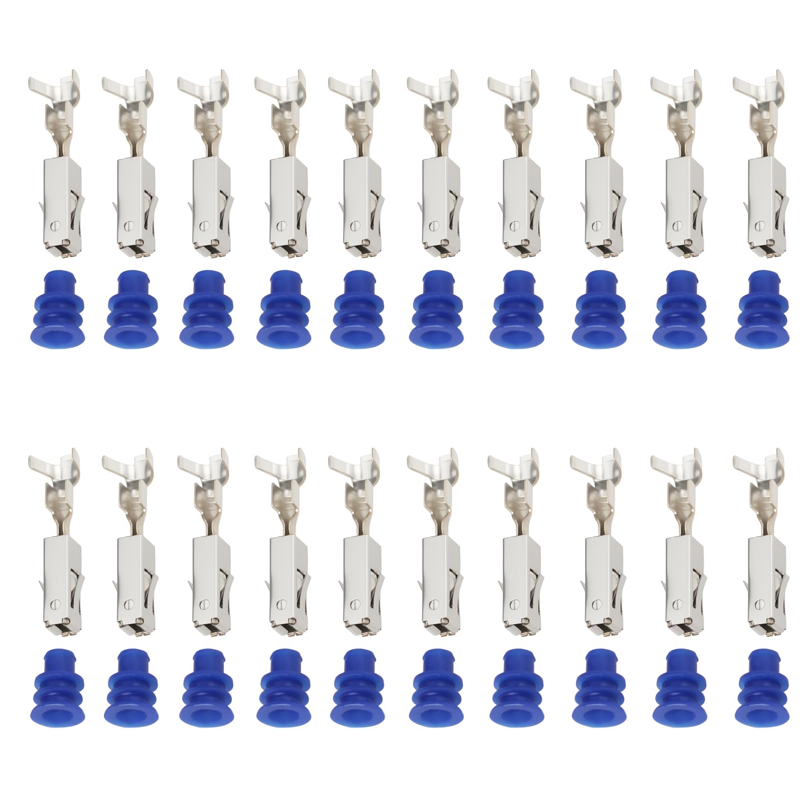 MechPort 20pcs 2.8mm MCP Female Terminal N10511403 for 0.5-1.0 mm wire Compatible with Volkswagen