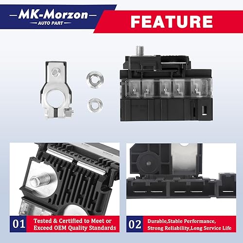 Miniatura 5 de 926-001 Kit de terminales de fusible de batería positiva compatible con Infiniti JX35 QX60 Nissan Altima Maxima Murano Rogue Reemplaza# 24380-3JA1A