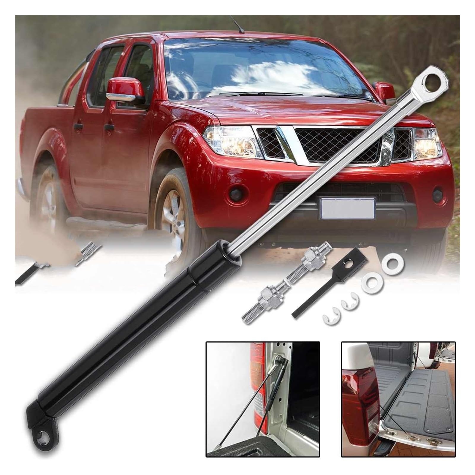 Stossdämpfer Heckklappe 2x Heckklappendämpfer Gasfeder Dämpfer Für Nissan Navara 4x4 2005 2021 2x Kofferraum Dämpfer