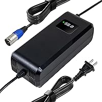 Vista 12 de YZPOWER Cargador de 58.8V 2A Conector XLR de 3 pines para baterías de litio de 52 V, adaptador de corriente con pantalla HD de voltaje de carga