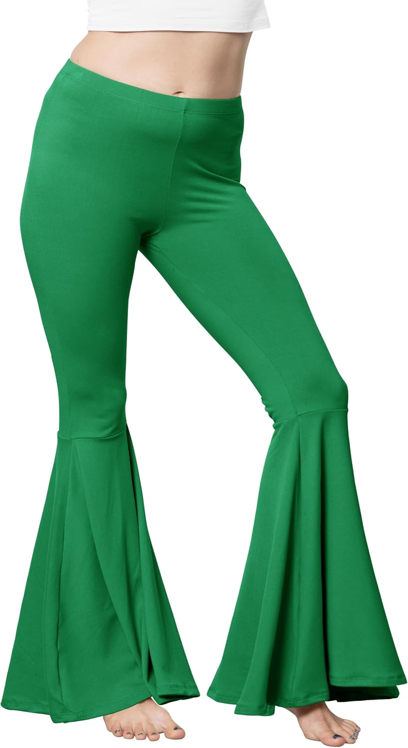 STRETCH IS COMFORT Women’s Plus Size Oh So Soft Pull On Stretchy Bell Bottom Flare Pants| XL-7X
