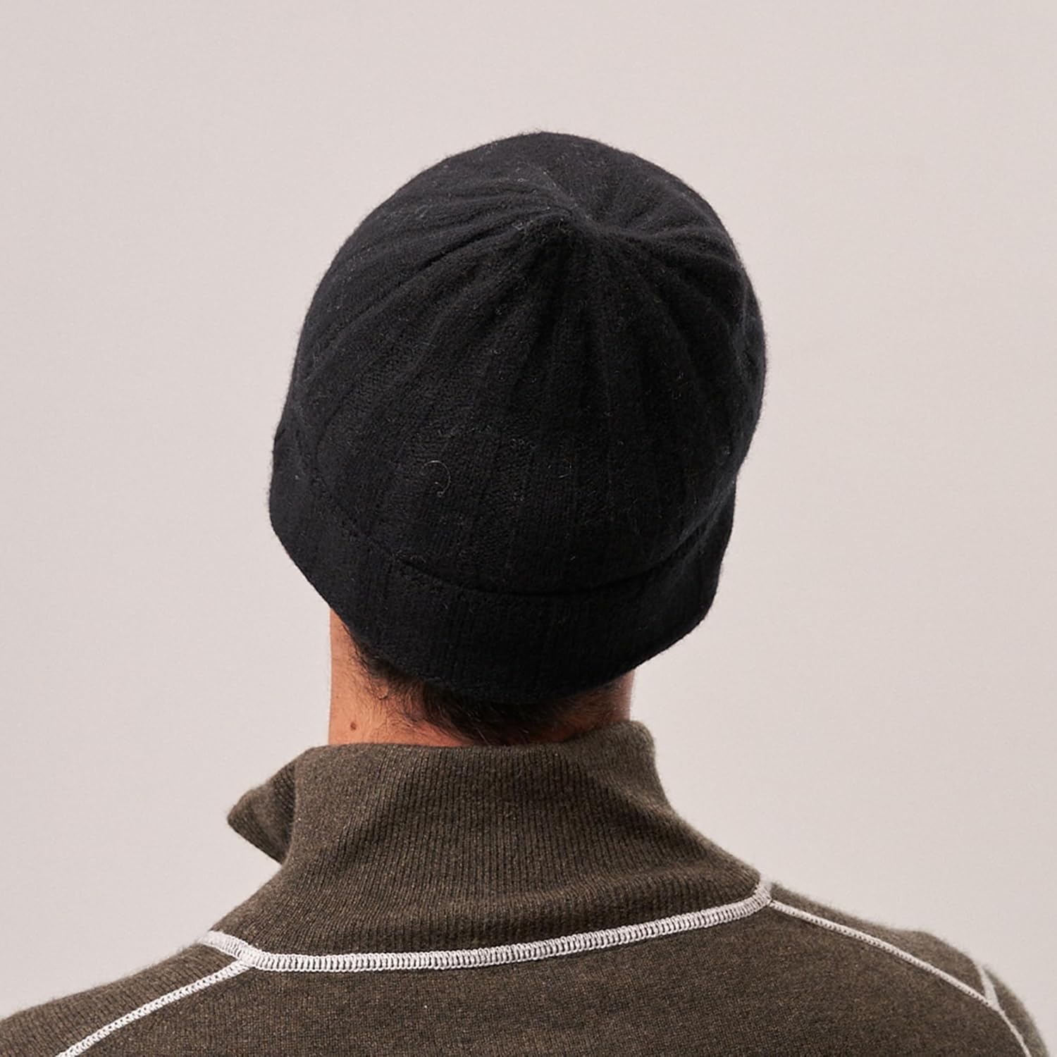 EURKEA 100% Pure Cashmere Winter Beanie Skullies Cap for Men, Soft Warm Lightweight Beanie - Image 5