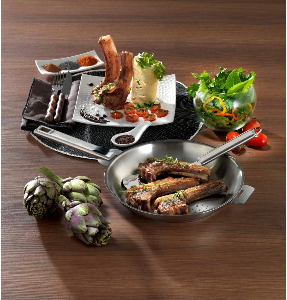 Cristel Strate 18/10 Stainless Steel 7 Piece Cookware Set with Removable Handles