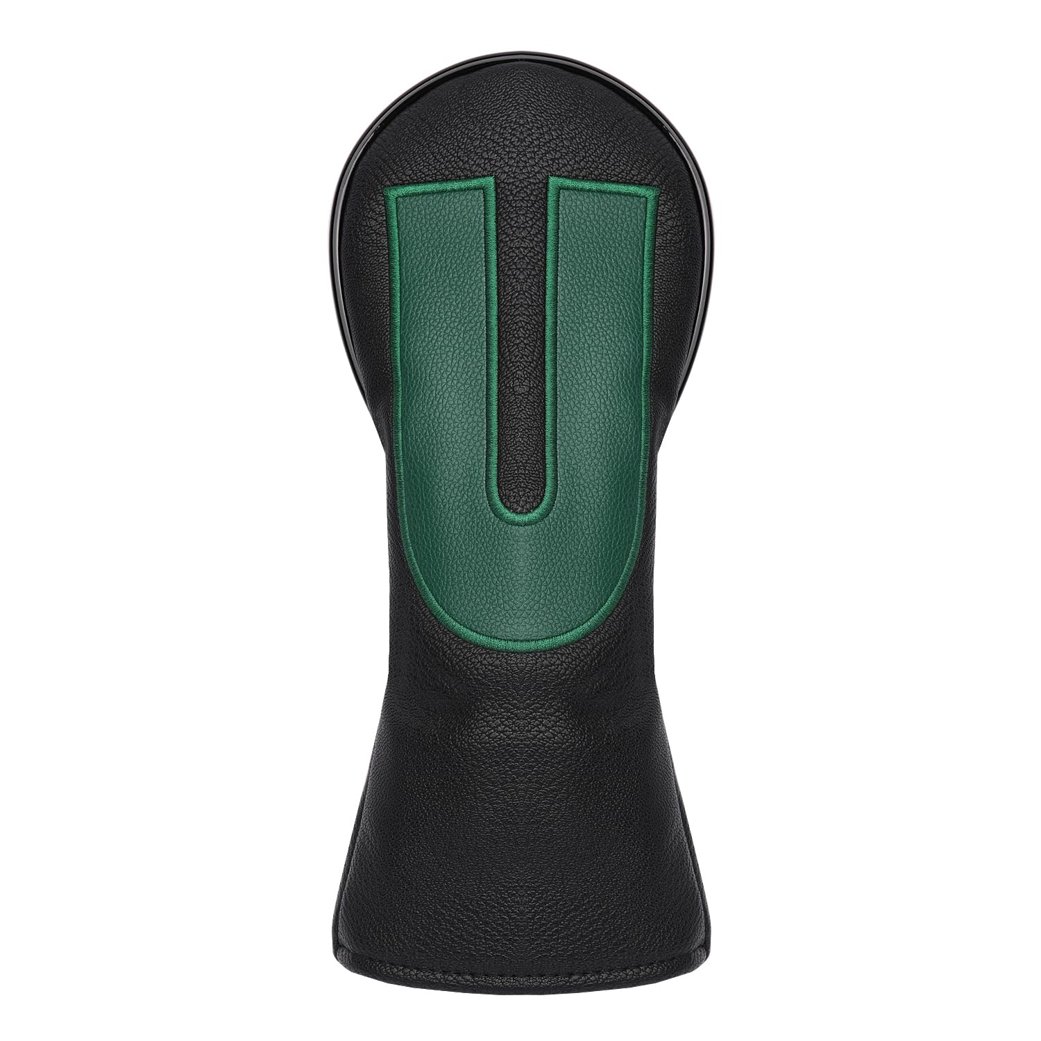 SHABIER Pu Leather Waterproof Golf Headcover with Number Design for Golf Club (Black, #U Hybird)