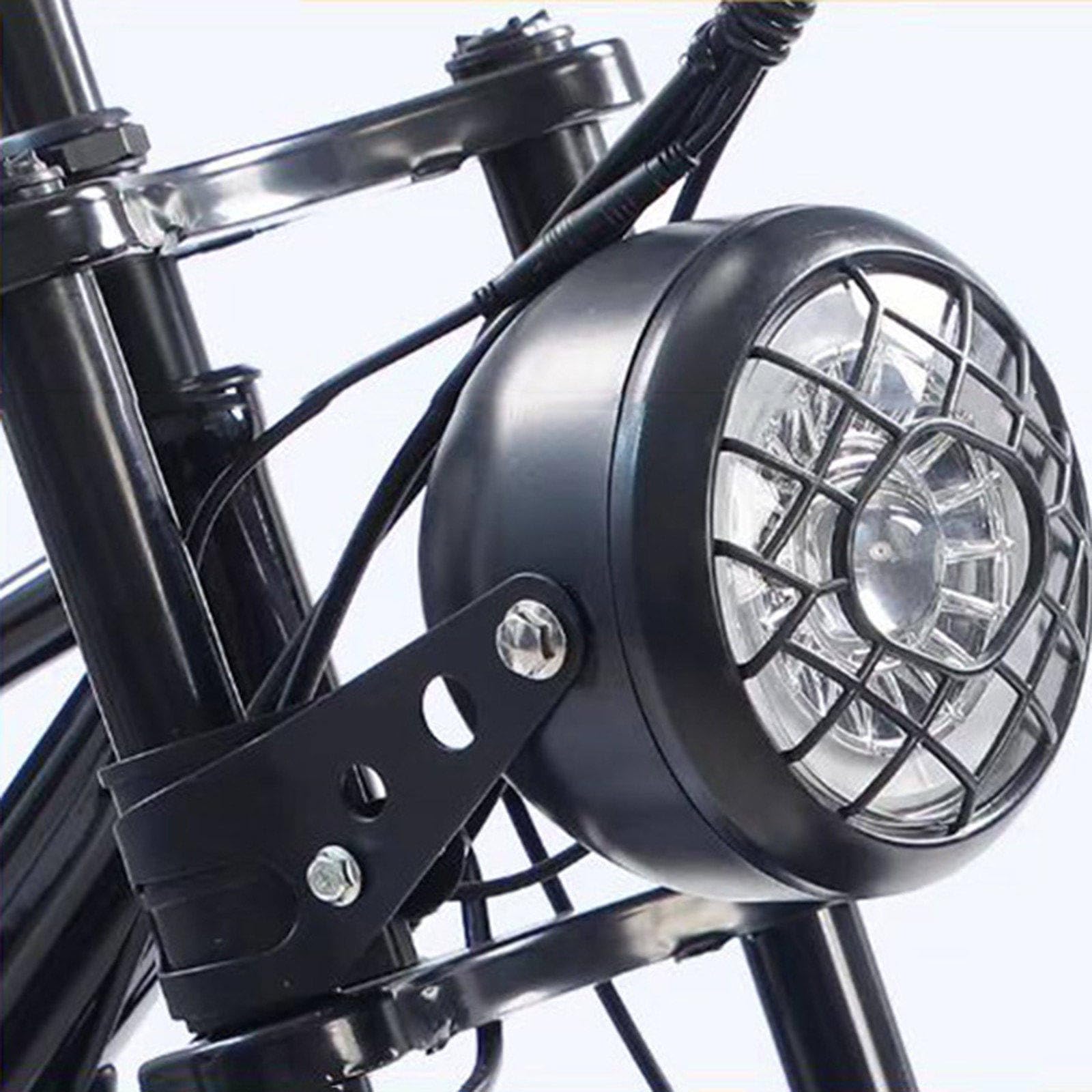 VéLo éLectrique à Gros Pneus De 24 Pouces,Tricycle Cargo éLectrique à Trois Roues 48 V pour Adultes Et Personnes âGéEs, avec Batterie Amovible,éCran LCD Intelligent,3 Modes De Conduite Black