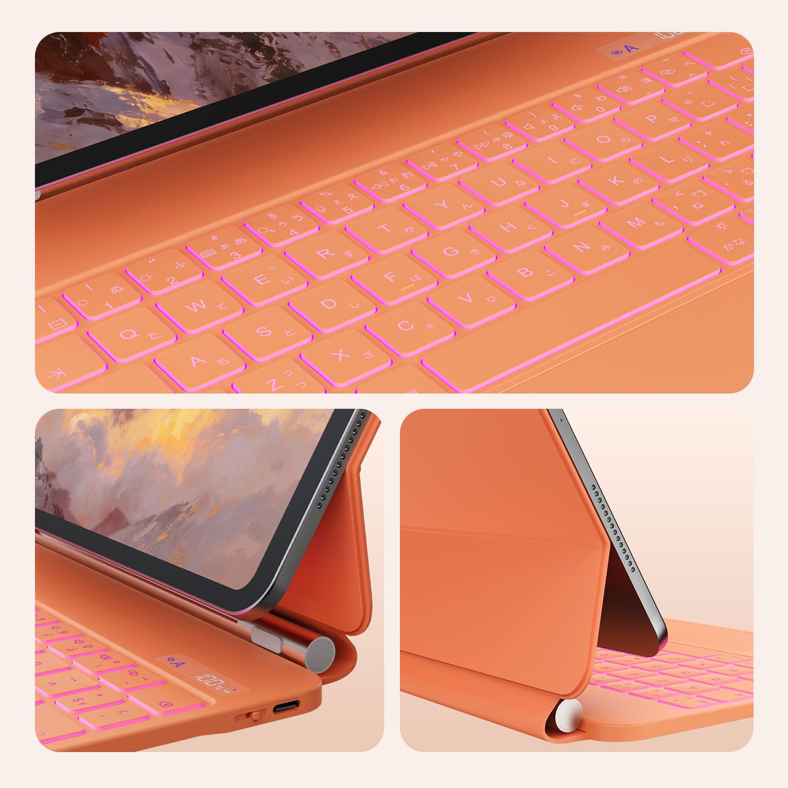 Amazon.co.jp: iPad A16 第11世代/第10世代用 磁気キーボードケース