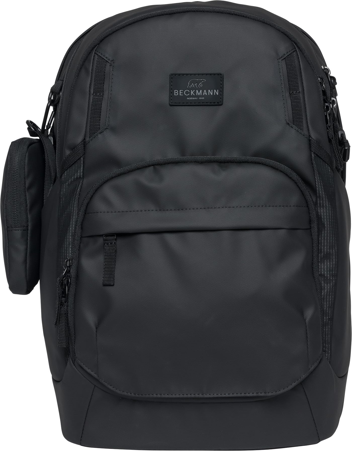 Beckmann Black Coated Sport Air School Backpack, Secondary School, Lower Stage, Intermediate Level, 30 L, Mittelgroße