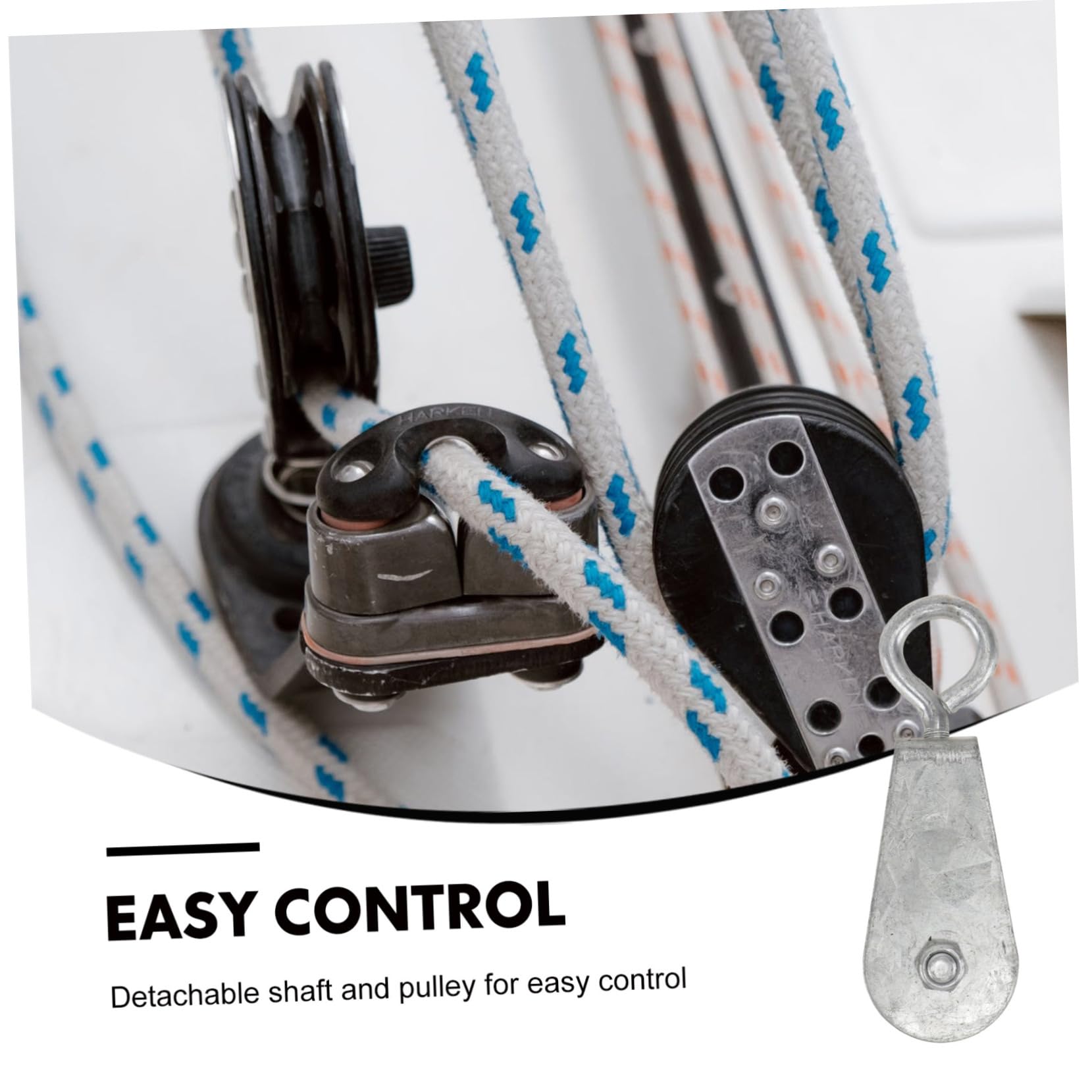 OSOLADY 4pcs Miniature Cable Pulley Industrial Lifting Pulley Bearing Sturdy Wire Rope Crane