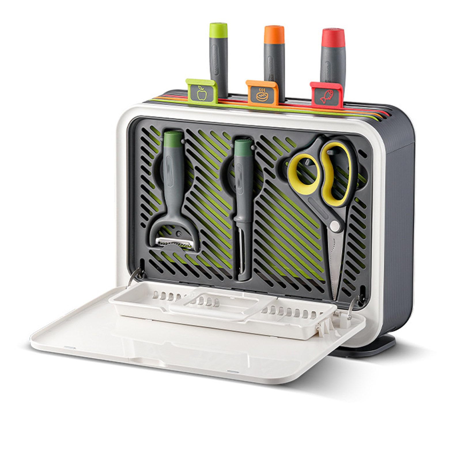 Máquina de desinfección para tabla de cortar, soporte desmontable para secadora de aire caliente para desinfectar cuchillos y utensilios de cocina