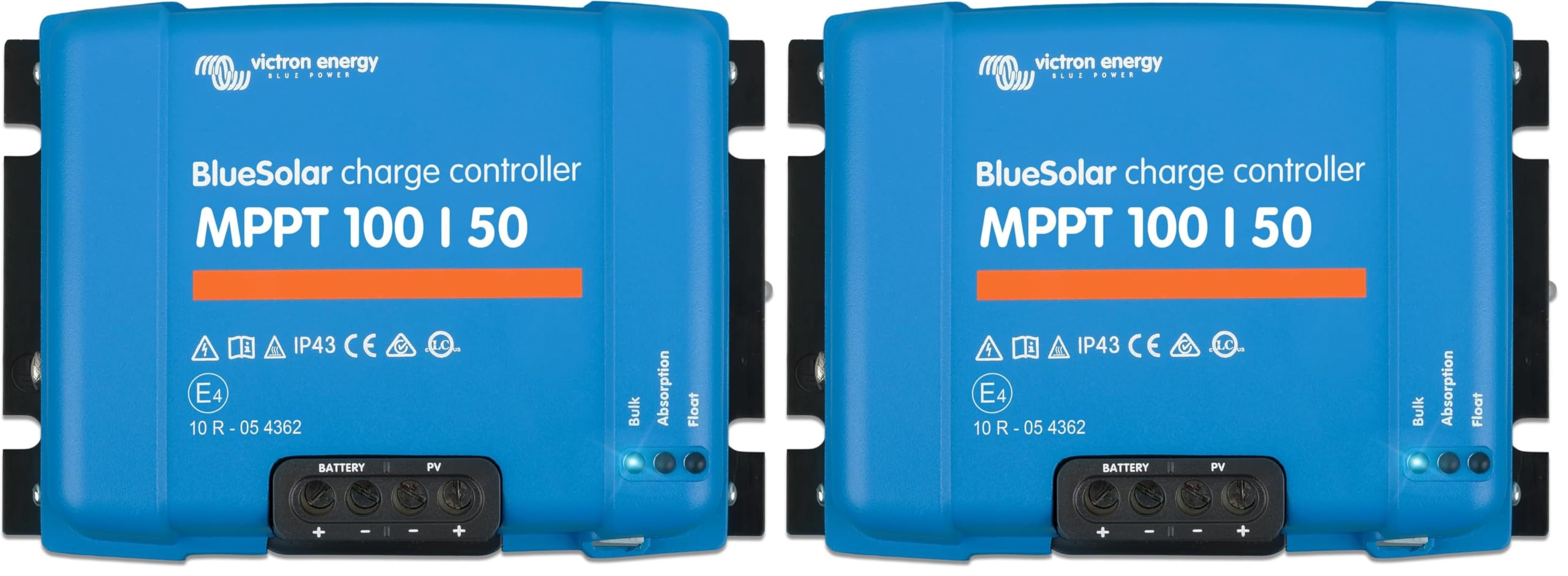 Victron BlueSolar Régulateur solaire MPPT 100/50 12-24 V 50 A (Lot de 2)